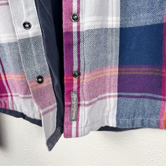 Toad & Co Women's Mojacette Overshirt Jacket Lined Plaid  Shacket Size Medium - Picture 6 of 11